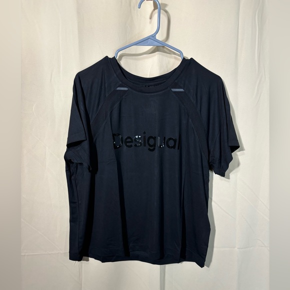 🔥NWT Oversized Desigual Mesh Tee - Picture 6 of 11